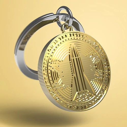 coins keyring